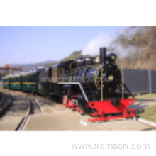 Antique steam engine locomotive for scenic spots